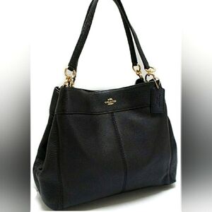COACH Designer Black Lexy Purse Handbag Shoulder Bag